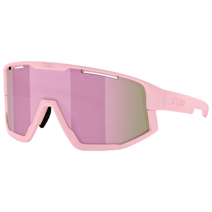 Bliz Lunettes de soleil Fusion Small Matte Power Pink Brown Rose Multi Présentation