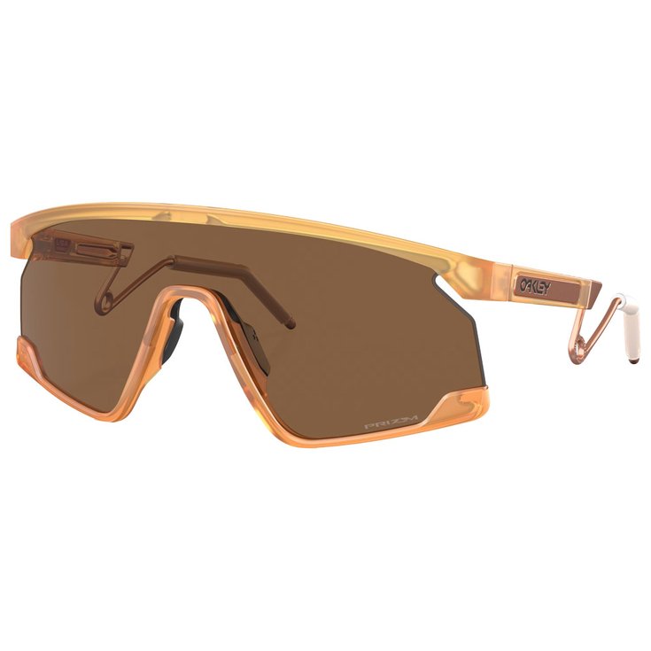 Oakley Lunettes de soleil Bxtr Metal Matte Trans Light Curry Prizm Bronze Présentation