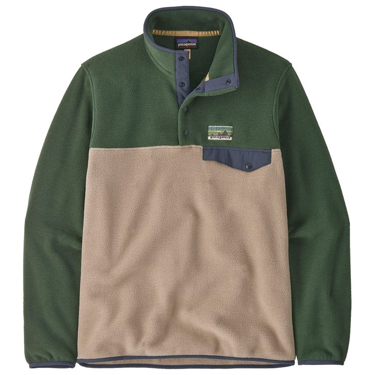 Patagonia Pull Lightweight Synchilla Snap-T Seabird Grey Présentation