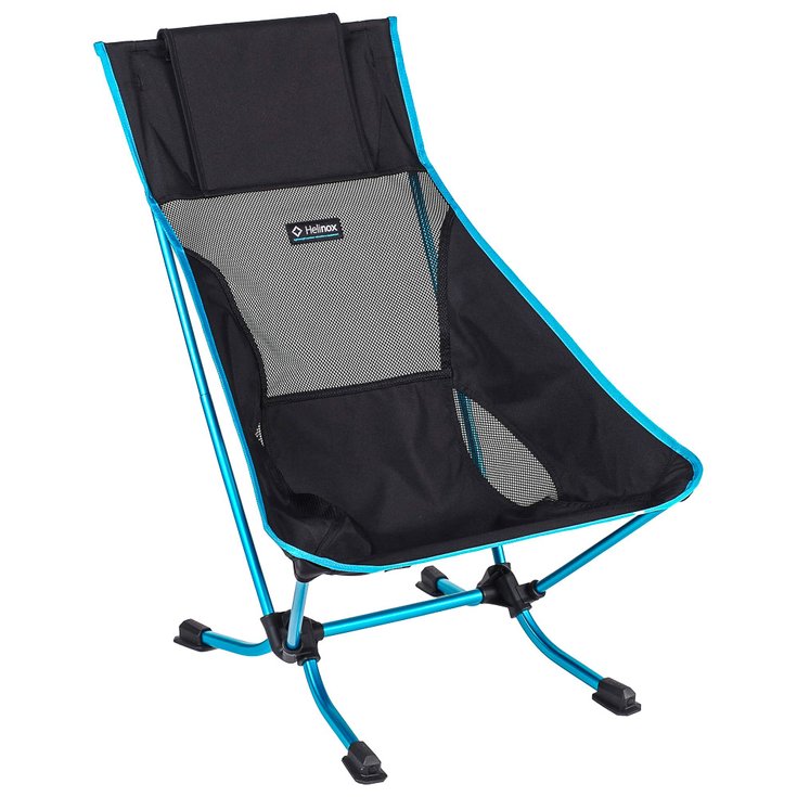 Helinox Siège camping Beach Chair Black Cyan Blue Présentation