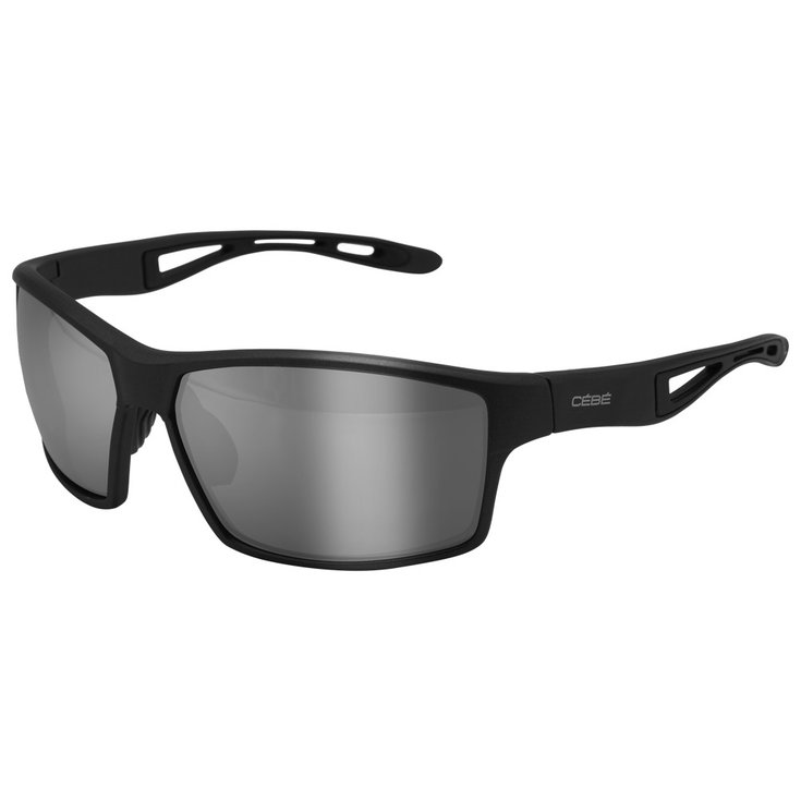 Cebe Lunettes de soleil Runsight Matt Dark Grey Metalized Silver Mirror Présentation