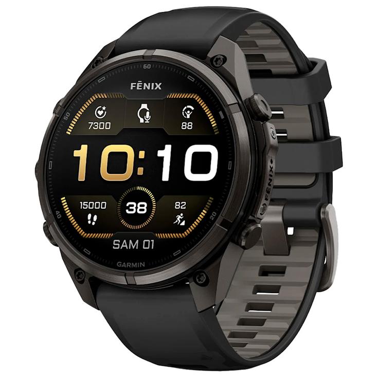 Garmin Montres GPS Fenix 9 Pro Titane Carbon Grey Avec Bracelet Noir Gris - 47 mm Présentation