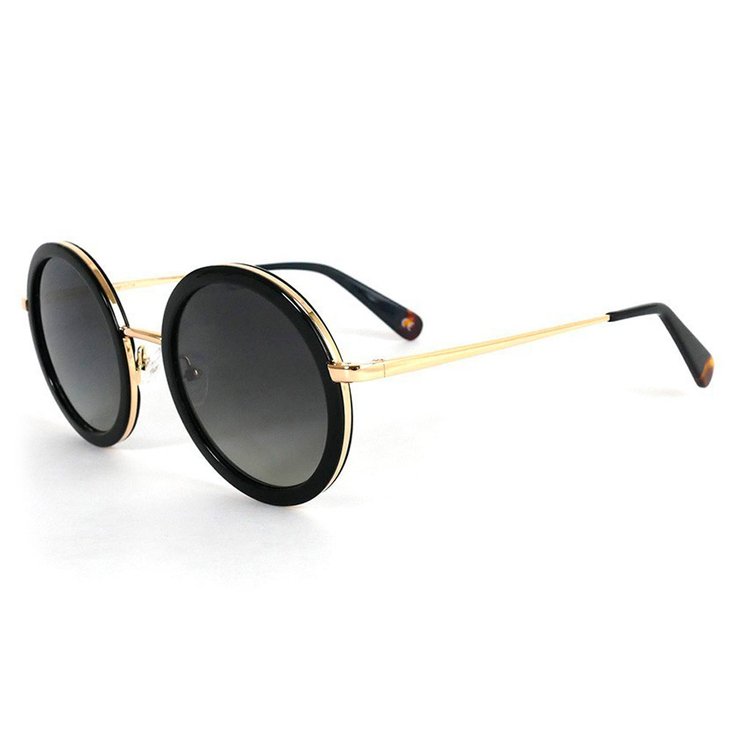 Binocle Eyewear Lunettes de soleil Monica Gold Grey Polarized Présentation