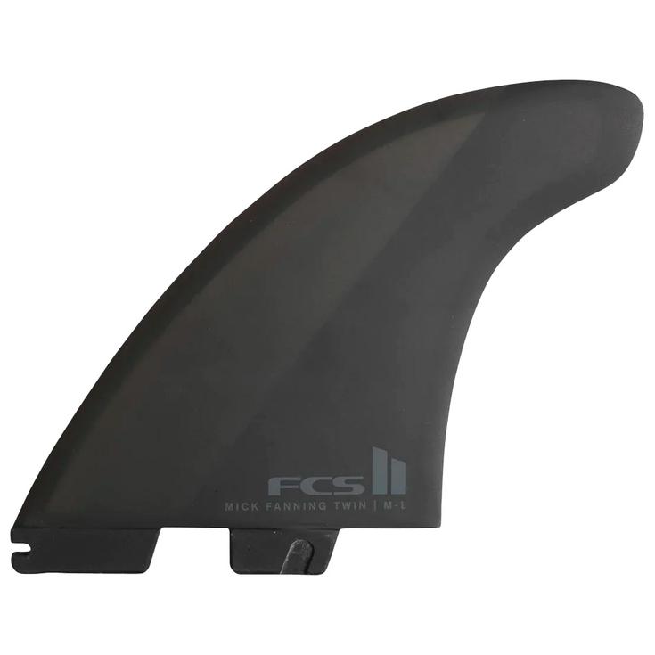 Fcs Ailerons Surf II Mick Fanning Twin + 1 Black Présentation