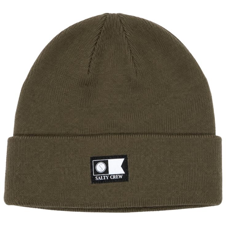 Salty Crew Bonnet Flagship Beanie Dusty Olive Présentation