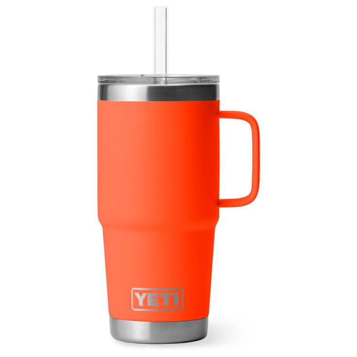 Yeti Mug Rambler 25 Oz Straw Mug Papaya Présentation