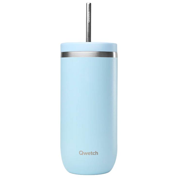 Qwetch Mug Cold Cup 600 ml Pastel Bleu Présentation