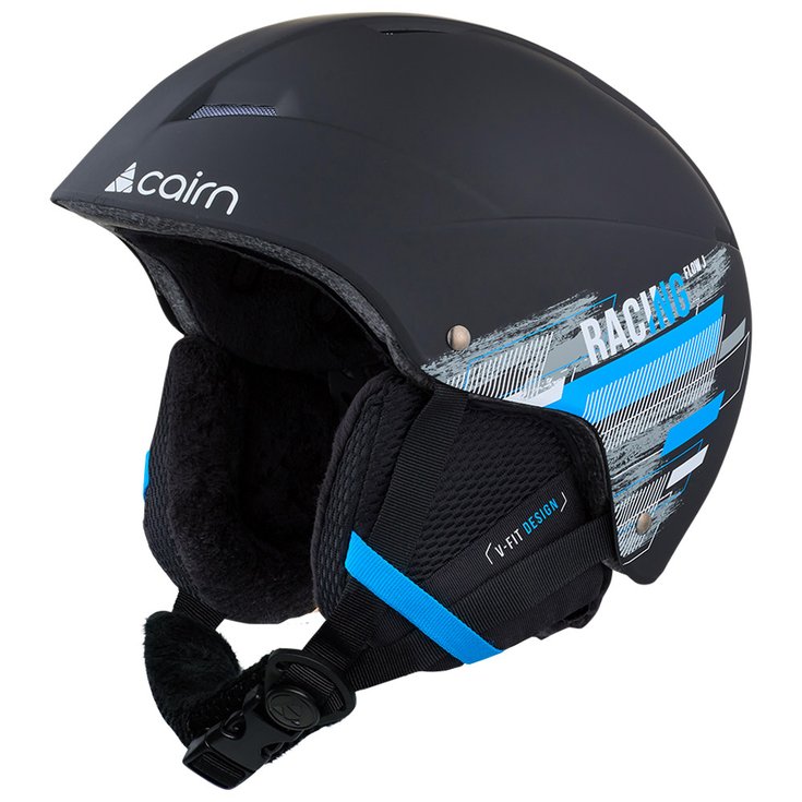 Cairn Casque Flow Junior Mat Black Racing Présentation