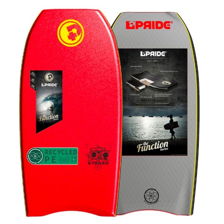 Pride Board de Bodyboard Stereo PE HRC- Red Grey Présentation