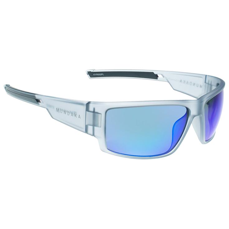 Mundaka Optic Lunettes de soleil Kyrro Crystal Grey Smoke Blue Revo Cx Polarized Présentation