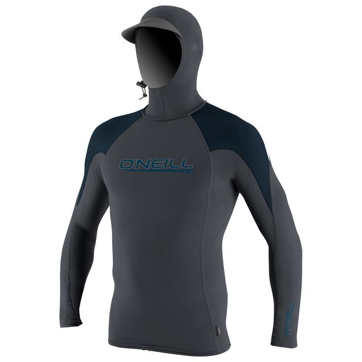 O'Neill Top Manches Longues Premium Skins O'zone L/S Rash Graphite / Slate / White Présentation