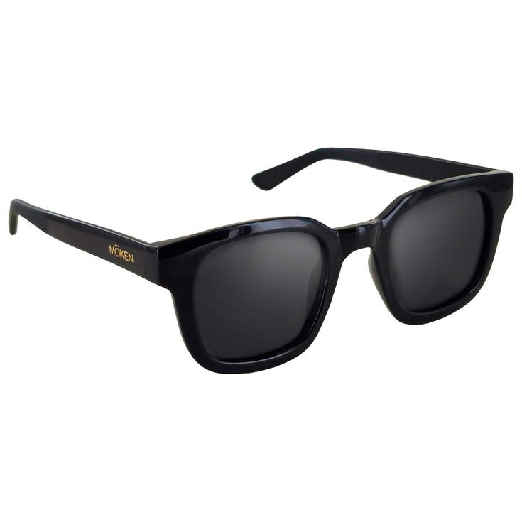 Moken Vision Lunettes de soleil Miles Black Grey Cat.3 Polarized Présentation