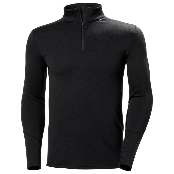 Helly Hansen Sous-vêtement technique Lifa Merino Midweight 1/2 Zip Black Présentation