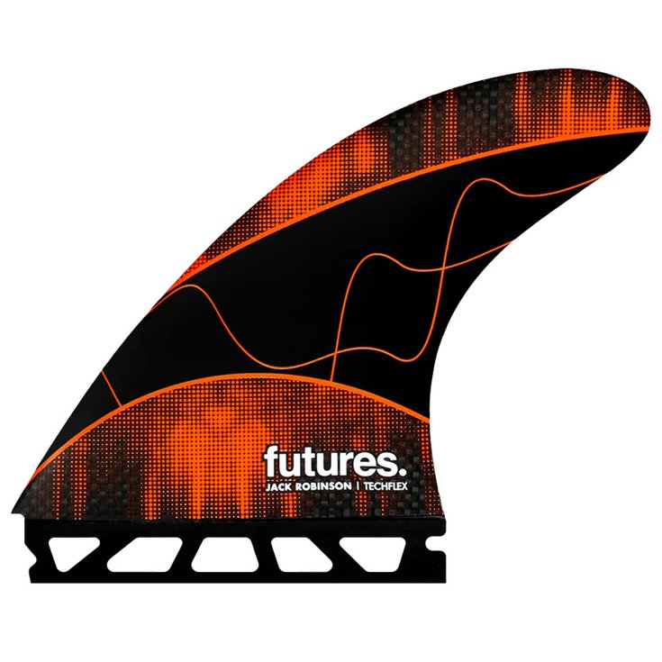 Futures Fins Ailerons Surf Jack Robinson Large Techflex Orange Présentation