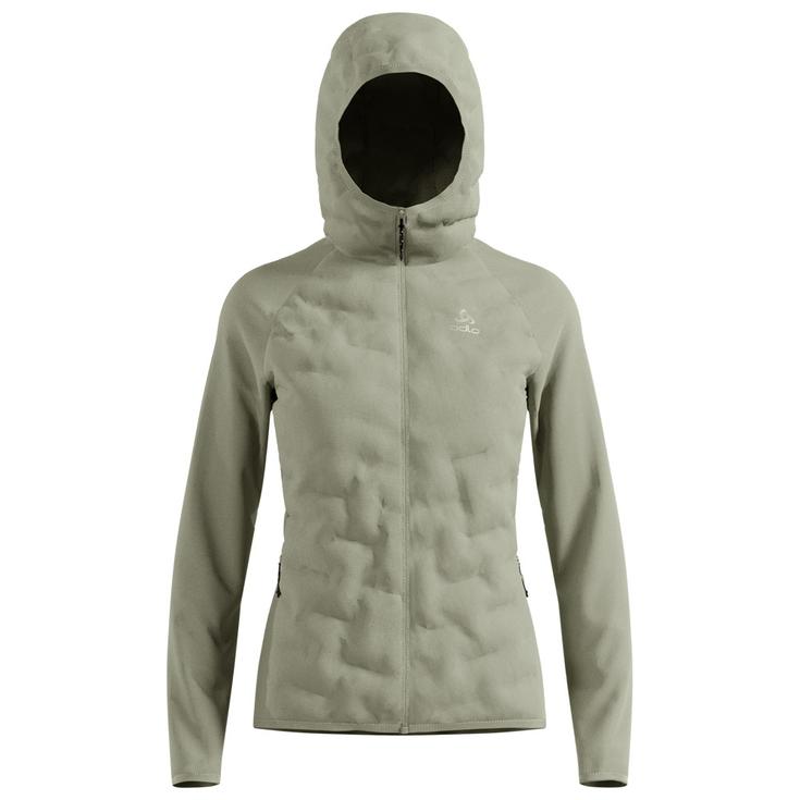 Odlo Veste Nordique Zeroweight Insulator Mid Layer Hoody Full Zip W Shadow Présentation