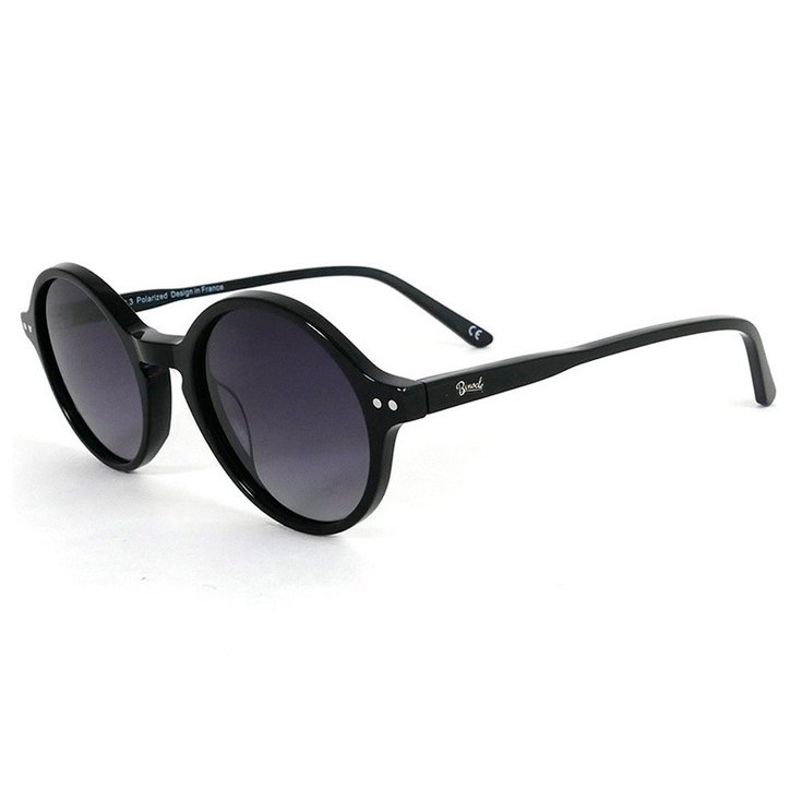 Binocle Eyewear Lunettes de soleil Sydney Shiny Black Gradient Grey Polarized Présentation