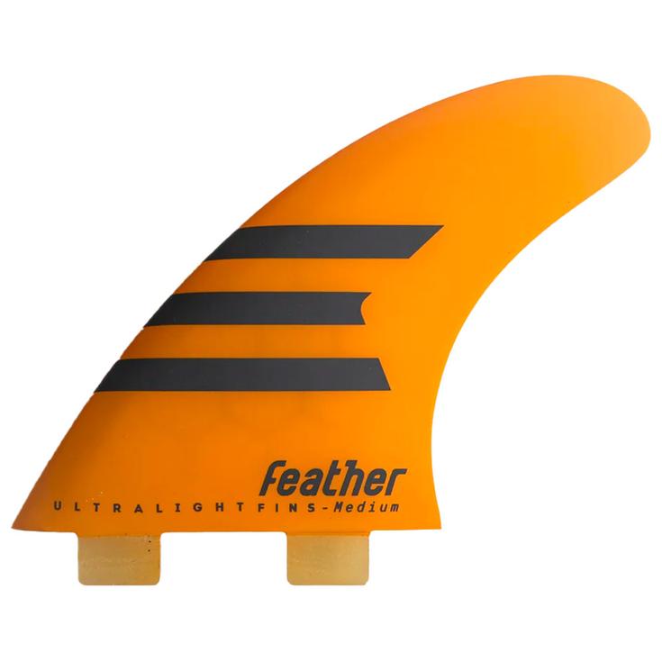 Feather Fins Ailerons Surf Ultralight Dual Tab Orange Présentation