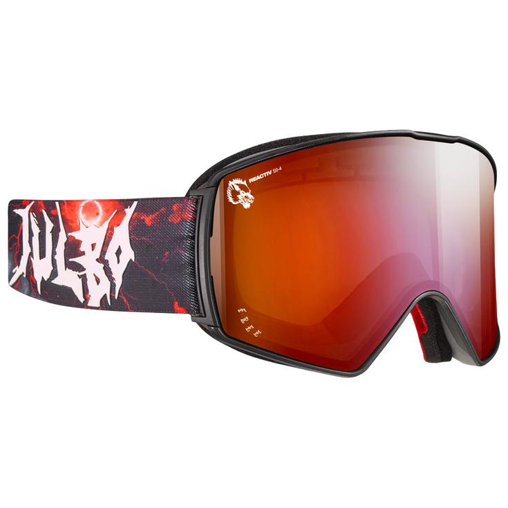 Julbo Masque de Ski Launcher Family Series x Aurel Noir Rouge Reactiv High Contrast 0-4 Présentation