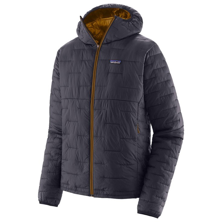 Patagonia Doudoune Micro Puff Hoody M's Smolder Blue Raptor Brown Présentation