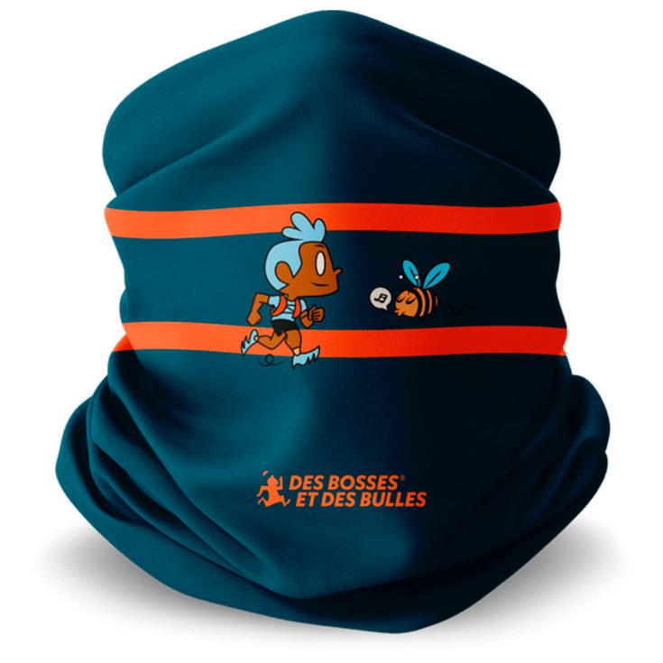 Bv Sport Tour de cou Foulard Original Collector Des Bosses Et Des Bulles Beebeer Bleu Présentation