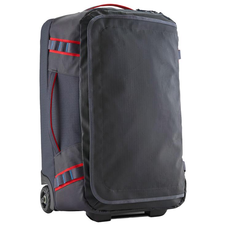 Patagonia Valise Black Hole Wheeled Duffel 40L Smolder Blue Amanita Red Présentation Patagonia Valise Black Hole Wheeled Duffel 40L Smolder Blue Amanita Red Présentation