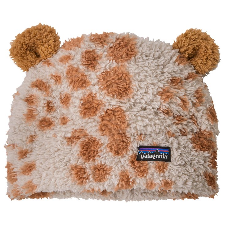 Patagonia Bonnet Baby Furry Friends Hat Venado Shroom Taupe Présentation