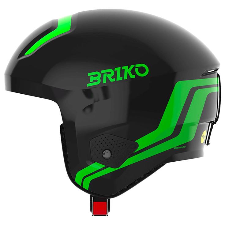 Briko Casque Vulcano 2.0 Mips Shiny Black Neon Green Présentation