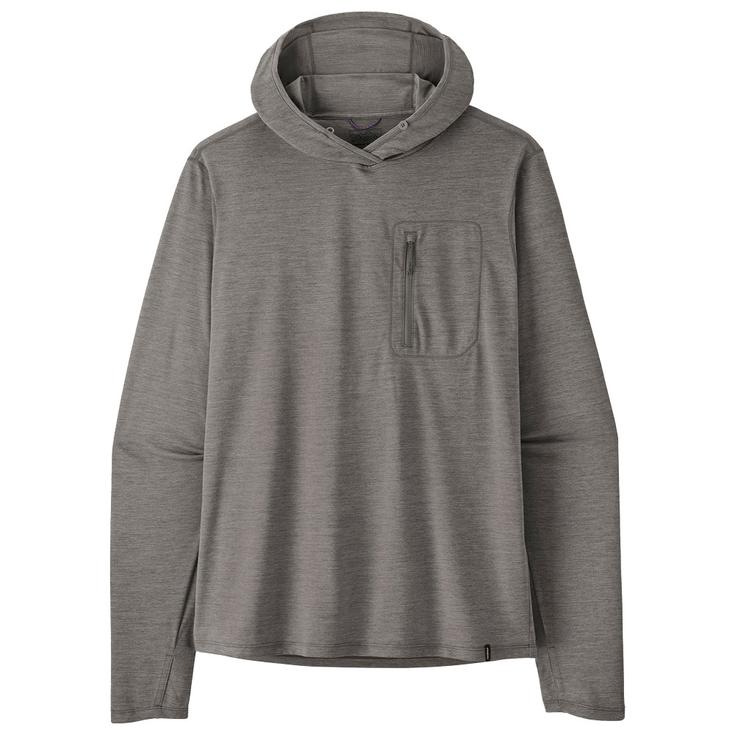 Patagonia Tee-shirt de rando Cap Cool Sun Forge Grey Noble Grey X Dye Présentation