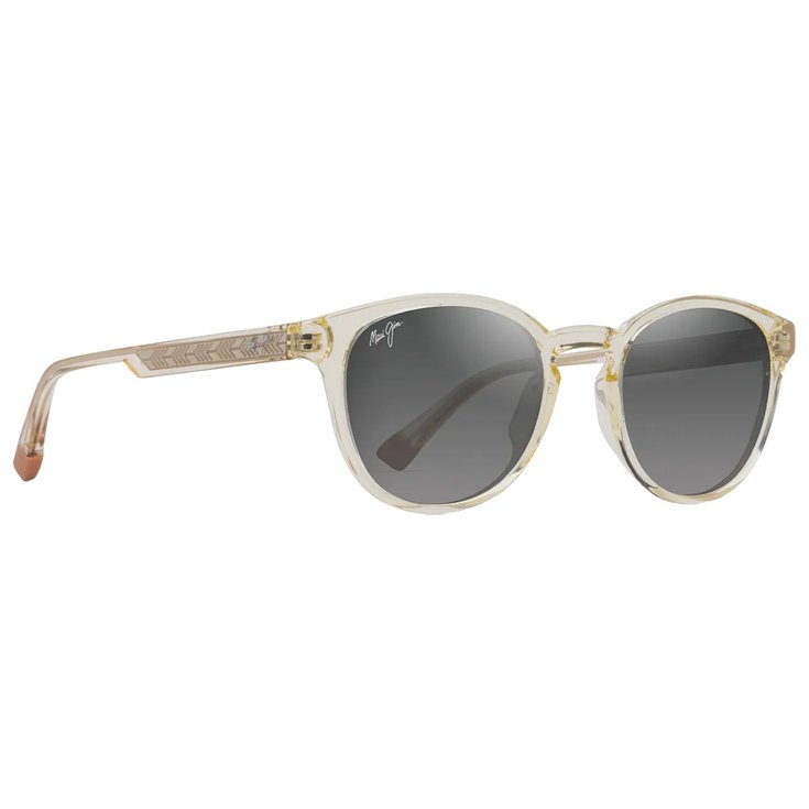 Maui Jim Lunettes de soleil Hiehie Jaune Transparent Brillant Gris Neutre Minéral Superthin Présentation