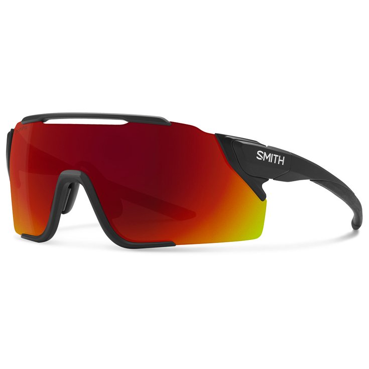 Smith Lunettes de soleil Attack Mag Mtb Matte Black Chromapop Red Mirror Présentation