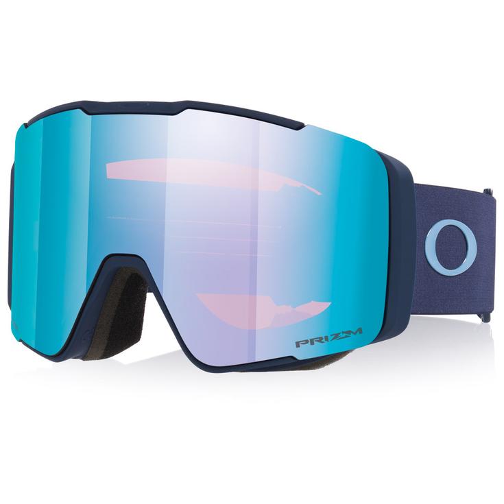 Oakley Masque de Ski Line Miner Pro L Matte White Prizm Sapphire Iridium + Prizm Iced Iridium Présentation