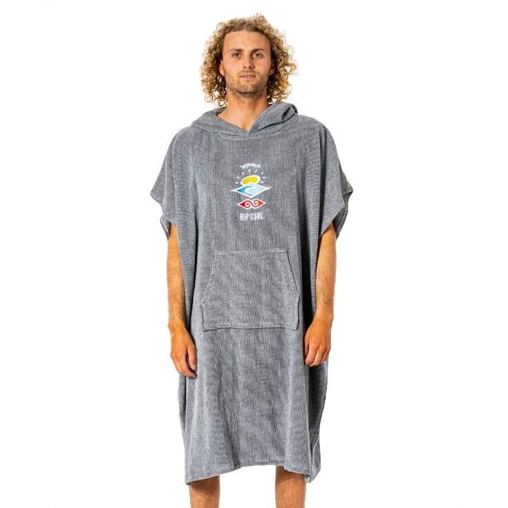 Rip Curl Poncho Surf Wet As Grey Présentation