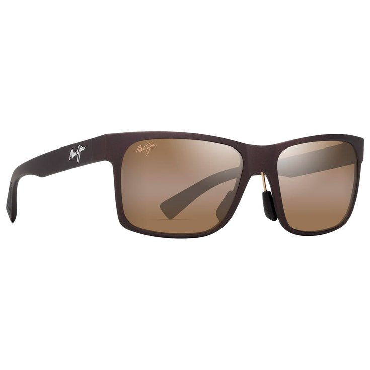 Maui Jim Lunettes de soleil Hoopili Metal Matte Brown Hcl Bronze Mineral Superthin Présentation