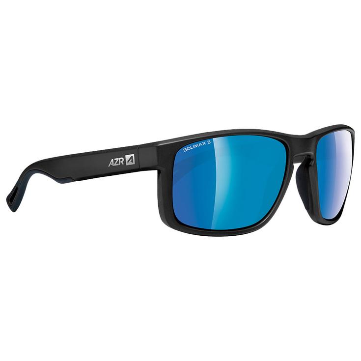 AZR Lunettes de soleil Everest Noire Mate Multicouche Bleu Présentation