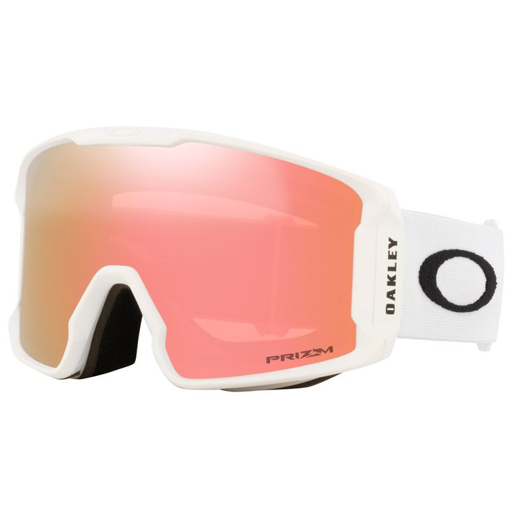Oakley Masque de Ski Line Miner L Matte White Prizm Rose Gold Iridium Présentation