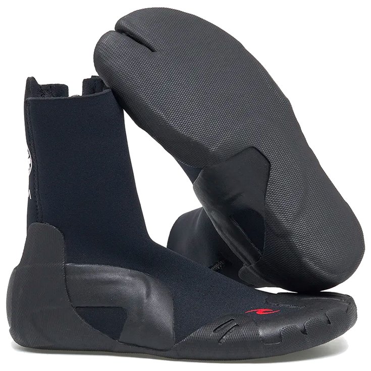 Rip Curl Bottillons néoprène Omega 3mm Split Toe Zip Black Présentation