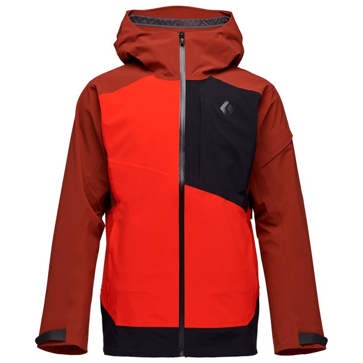Black Diamond Blouson Ski M Recon Stretch Ski Shell Mulled Cider Black Octane Présentation