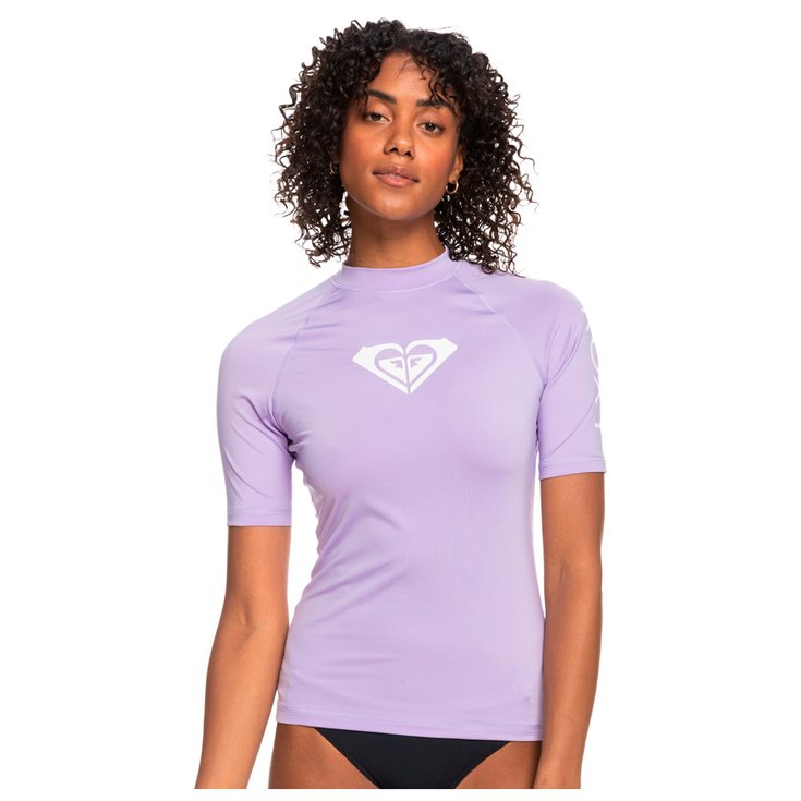 Roxy Top Manches Courtes Whole Hearted SS Purple Rose 