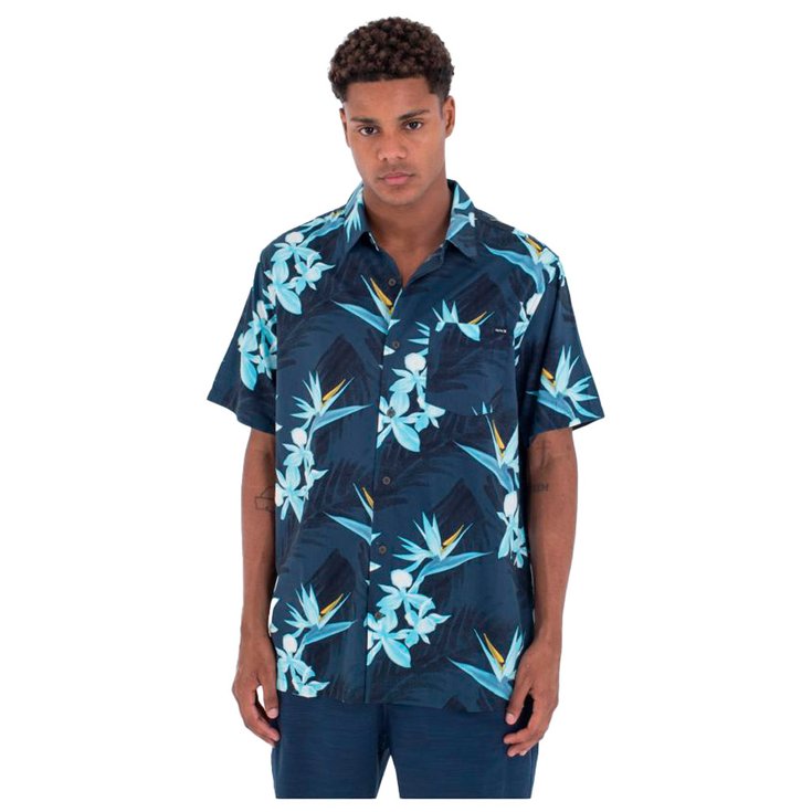 Hurley Chemise Rincon Short Sleeve Armored Navy Présentation
