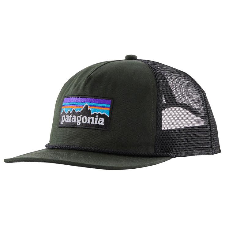 Patagonia Casquettes Airfarer Cap P-6 Logo Old Growth Green Présentation