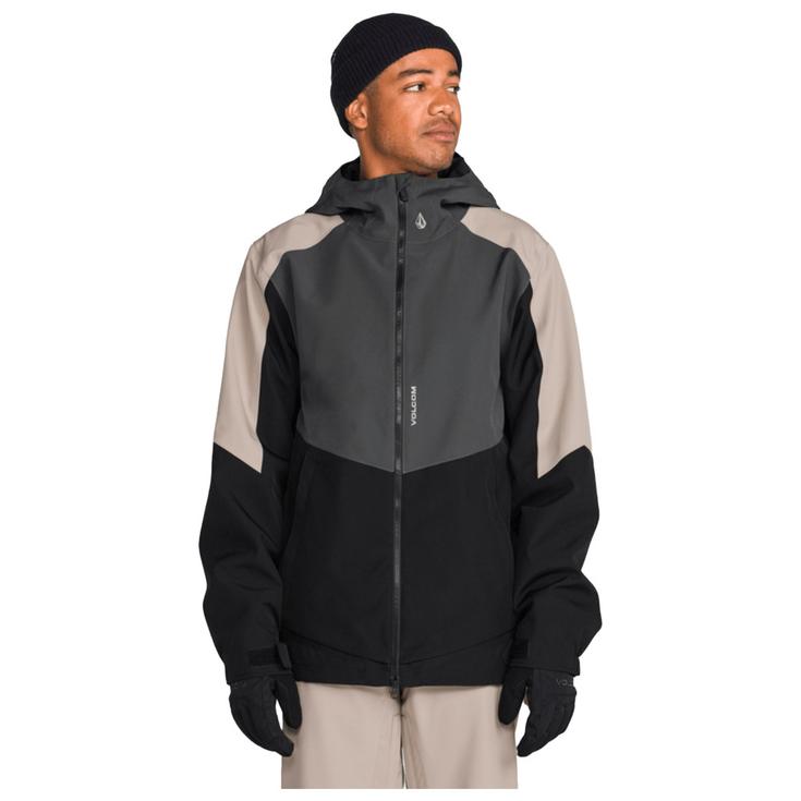 Volcom Blouson Ski Brighton Full Zip Dark Grey Présentation