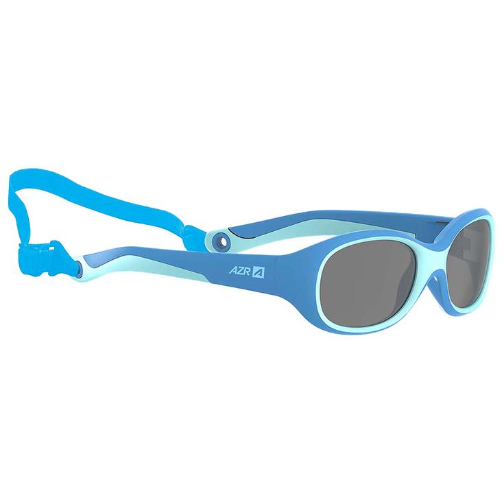 AZR Lunettes de soleil Teddy + Bleue Mate Gris Miroir Présentation