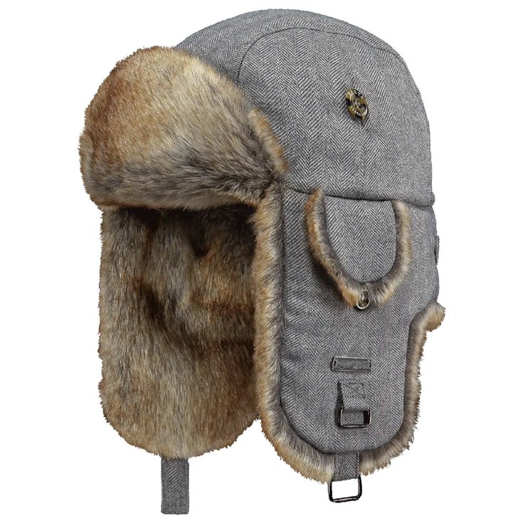 Barts Bonnet Kamikaze Grey Herringbone Présentation