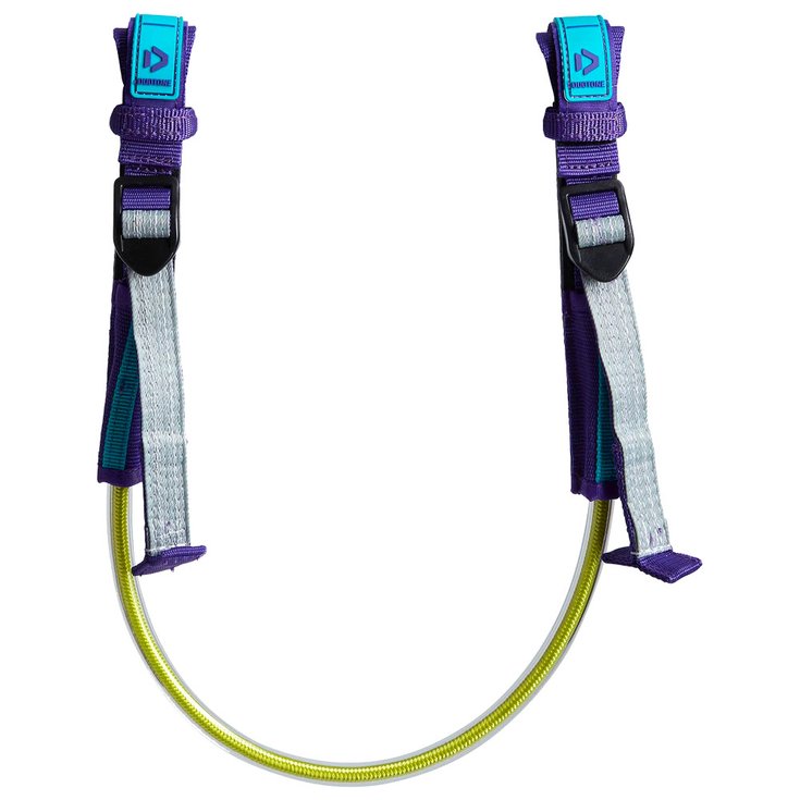 Duotone Attaches Harnais de Windsurf Vario Harness Lines Vario Center Grey Black Purple Yellow Présentation