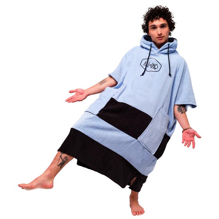 All-In Poncho Surf V-Poncho Men Beach Crew Blue Black Présentation