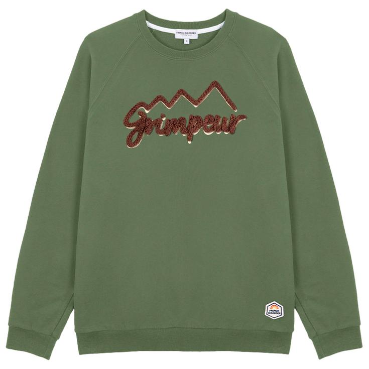 French Disorder Sweat Clyde Grimpeur Tricotin Khaki Présentation