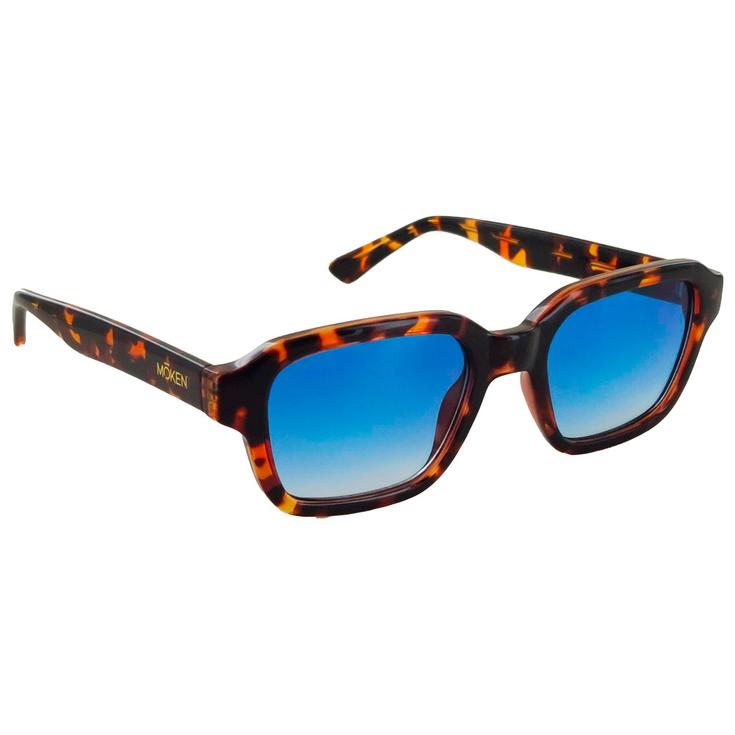 Moken Vision Lunettes de soleil Dane Tortoise Blue Cat.2 Gradient Polarized Présentation