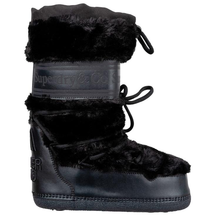 Superdry Chaussures après-ski Borg Snow Black Black Présentation