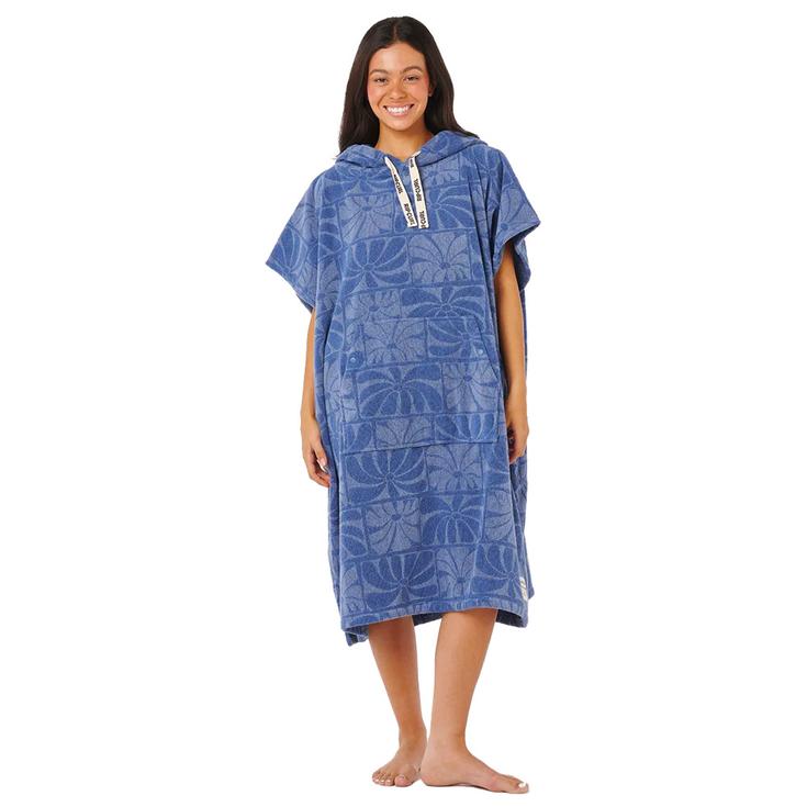 Rip Curl Poncho Surf Premium Surf Hooded Towel Blue Présentation