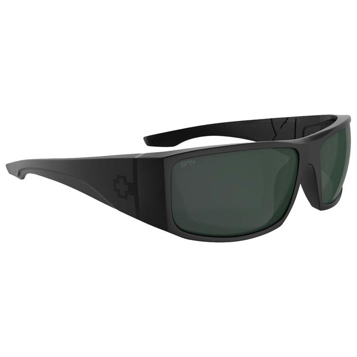 Spy Lunettes de soleil Cooper XL Matte Black Happy Gray Green Présentation